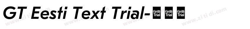 GT Eesti Text Trial字体转换